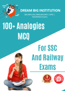 Top 100 Analogies Questions For SSC and Railways Exams
