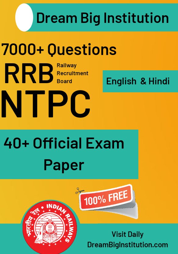 40+ RRB NTPC Officials Exam Paper PDF Hindi and English