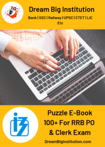 Puzzles for RRB PO and Clerk Exam 