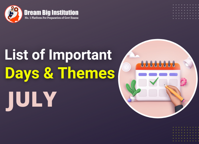 List of Important Days in July 2022