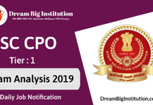 SSC CPO Exam Analysis 2019 For Tier 1 – 9th December Shift 1 SSC CPO Tier 1 Exam Analysis 2019