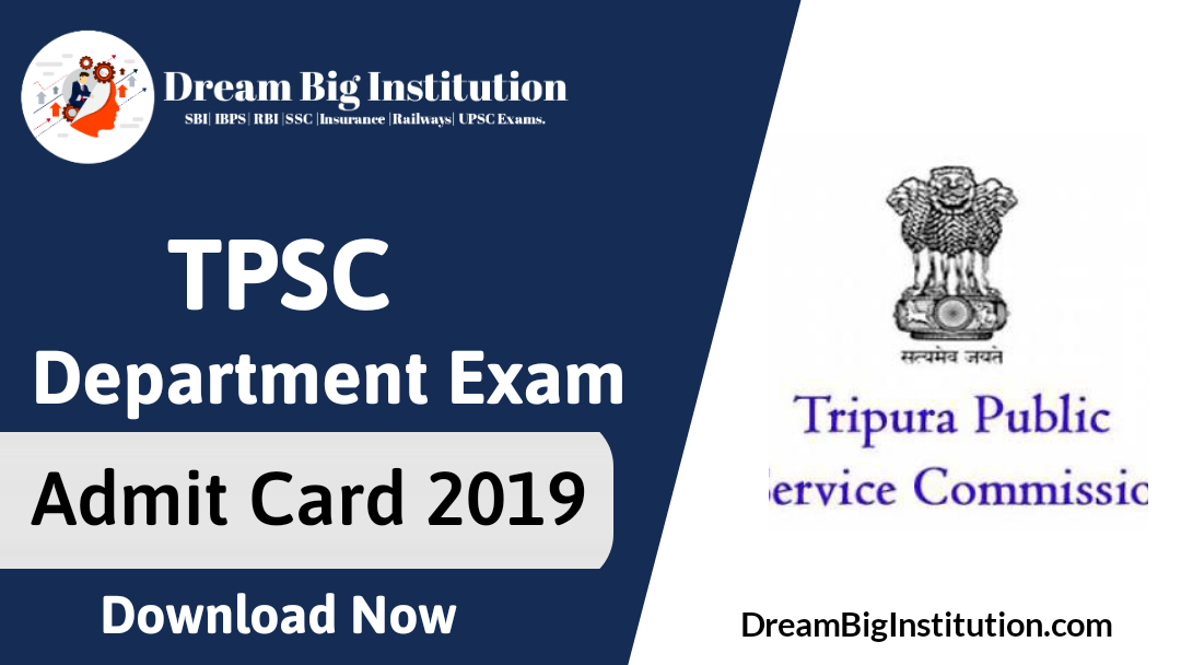 TPSC Departmental Exam Admit Card 2019
