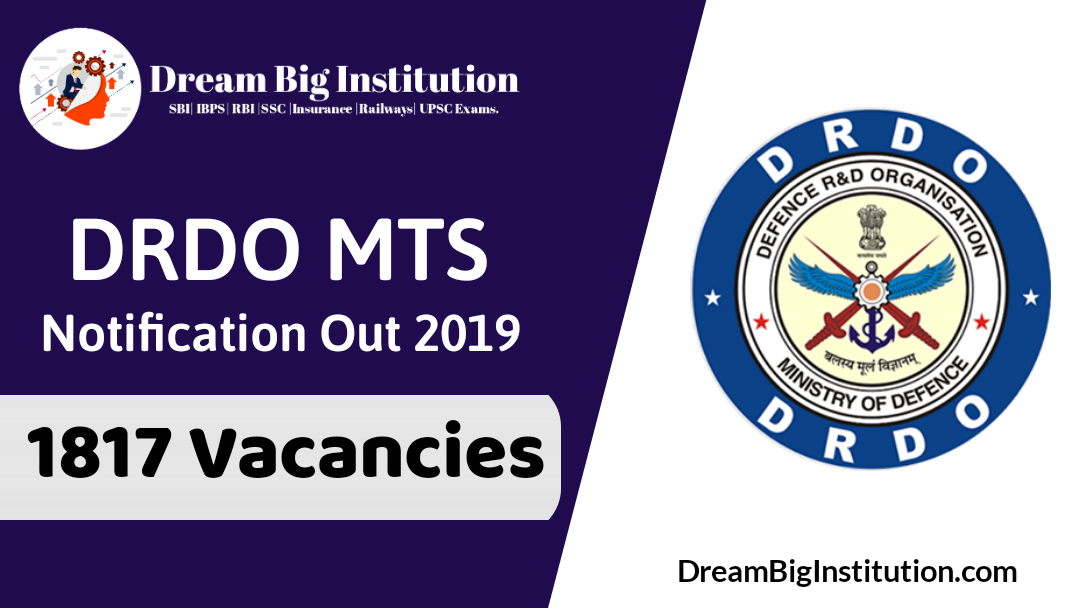 DRDO MTS Recruitment 2019-