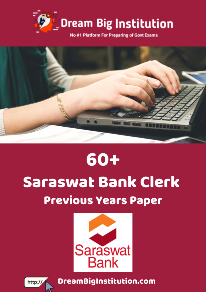 Saraswat Bank Previous Year Questions Papers PDF J