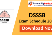 DSSSB Examination Schedule 2020 Out – Download Here DSSSB Examination Schedule 2020