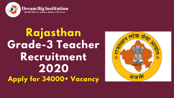 Rajasthan Grade-3 Teacher Recruitment 2020
