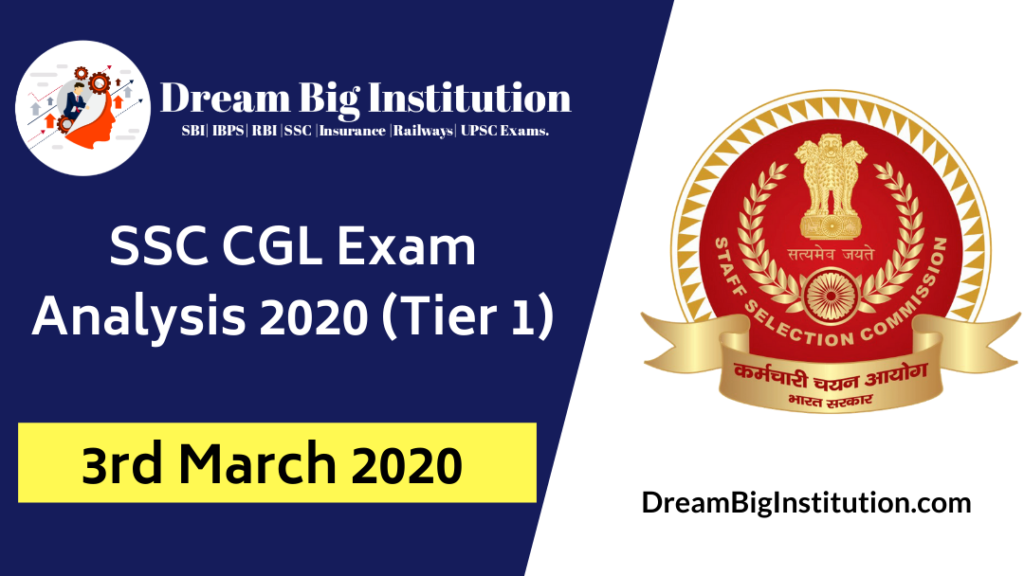 SSC CGL Exam Analysis 2020 (Tier 1): 3rd March 2020