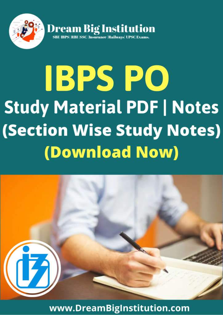 IBPS PO Study Material PDF