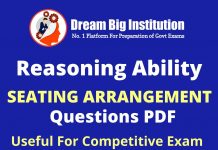 Seating Arrangement Questions PDF for Bank Exam 2024 Seating Arrangement Questions PDF