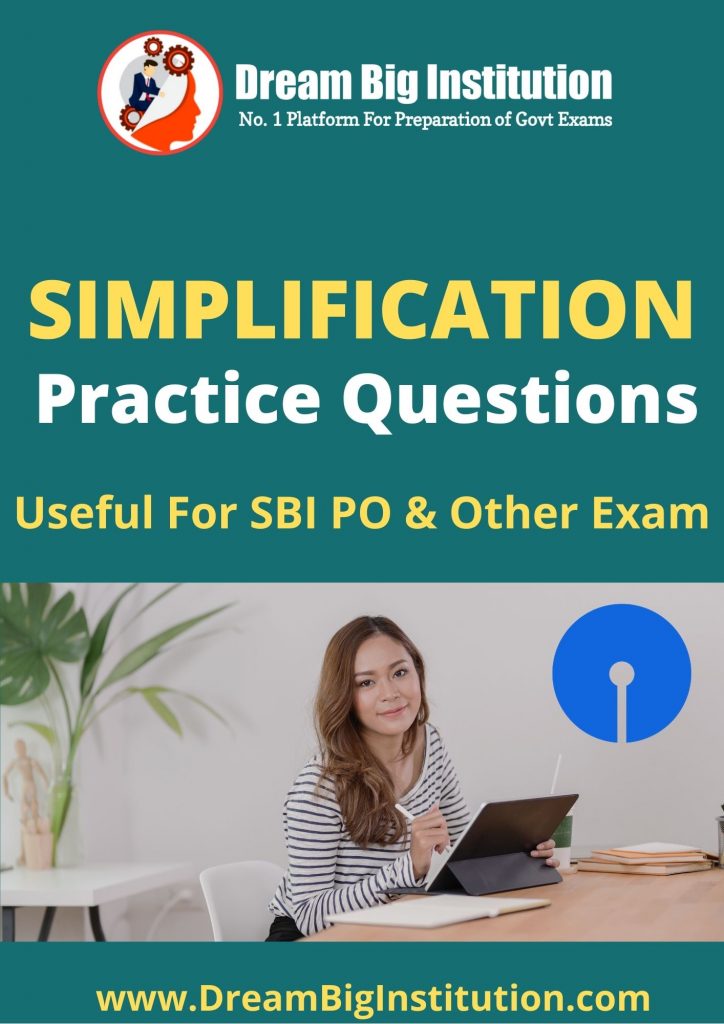 Simplification Questions PDF for SBI PO