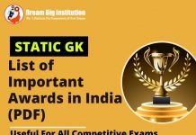 List of Important Awards and Honours 2024 in India PDF List of Awards in India