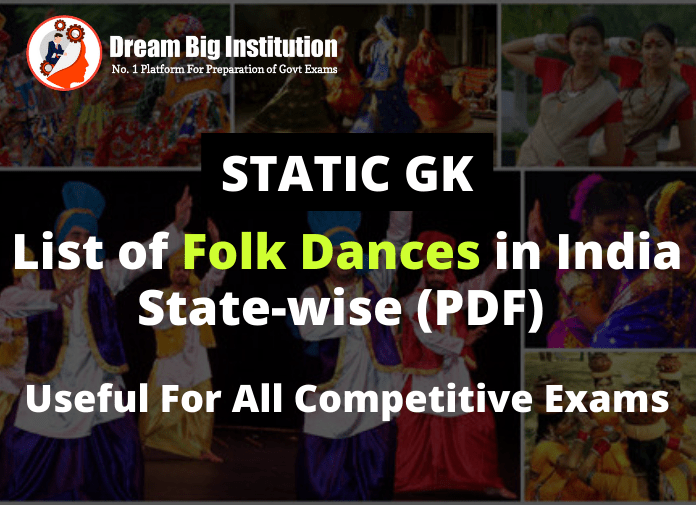 List of Folk Dances of India