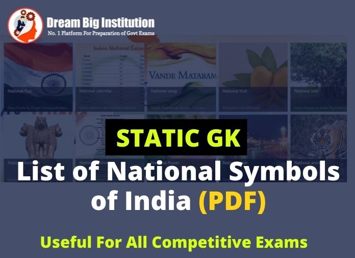 National Symbols of India list