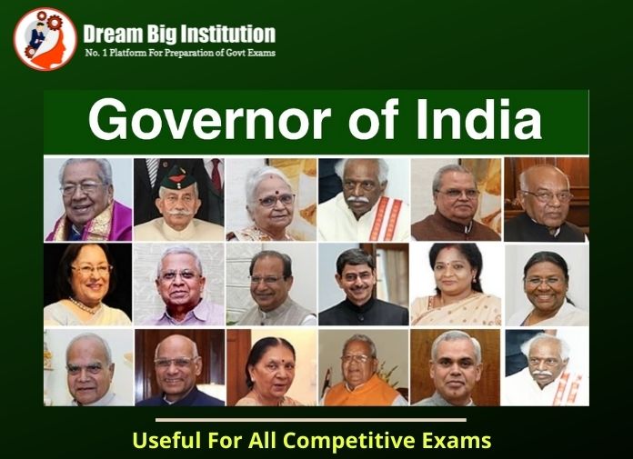 List Of Governor Of India 2024 PDF Dream Big Institution