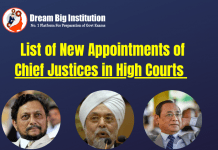 List of New Appointments of Chief Justices in High Courts by President Kovind List of New Appointments of Chief Justices in High Courts