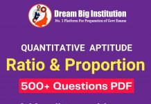 Ratio and Proportion Question PDF For Competitive exams Ratio and Proportion Question