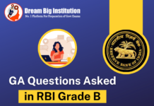 GA Questions Asked in RBI Grade B 2023 Phase 1 Exam GA Questions Asked in RBI Grade B 2023