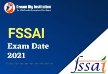 FSSAI Exam Dates 2021 FSSAI Exam Dates