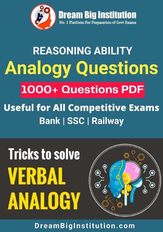 Analogies Questions PDF 