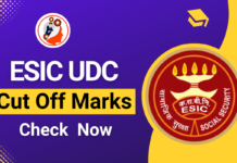 ESIC UDC Cut Off 2024: Check Previous Year Cut off Marks ESIC UDC Cut Off Previous Year