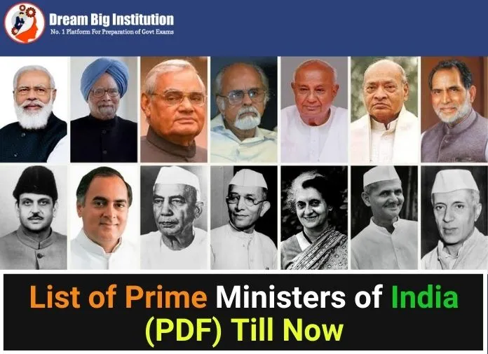 List of Prime Ministers of India PDF