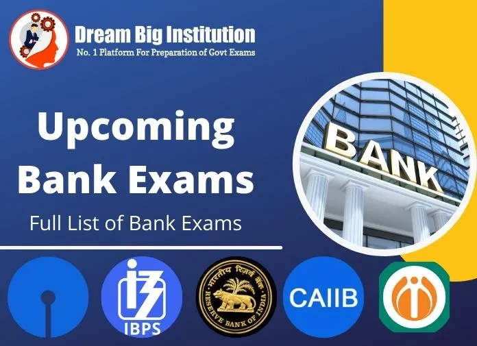 Upcoming Bank Exams 2022 Full List