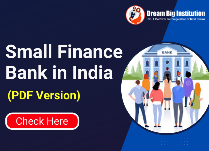 List Of Small Finance bank in india