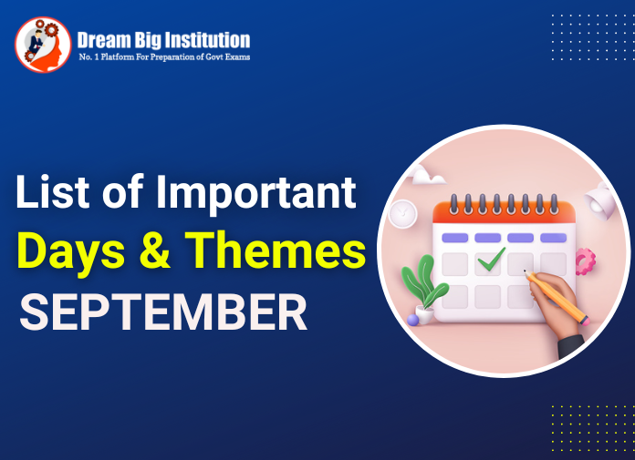 List Of Important Days In September 2022