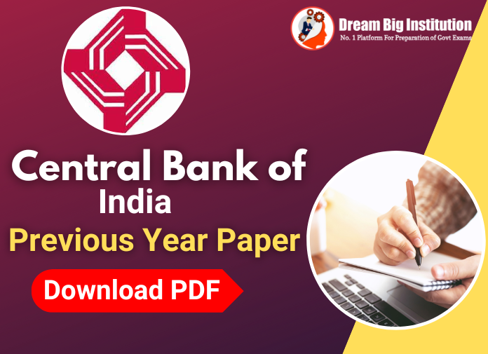 Central Bank of India Previous Year Questions Paper PDF