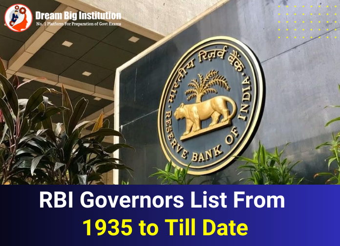 List of RBI Governors of India 
