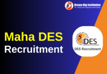 Maha DES Recruitment 2023 Notification PDF Out For 260 Posts Maha DES Recruitment