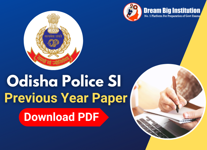 Odisha Police SI Previous Year Question Paper PDF 