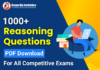 1000+ Reasoning Questions PDF in English Series For All Competitive Exams Reasoning Questions PDF in English