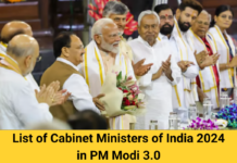 Cabinet Ministers of India 2024 in PM Modi 3.0, Check Complete List List of Cabinet Ministers of India 2024 in PM Modi 3.0