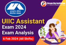 UIIC Assistant Exam Analysis 6 February 2024 Shift 1 UIIC Assistant Exam Analysis 6 February 2024
