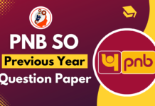 PNB SO Previous Year Question Paper, Download PDF PNB SO Previous Year Question Paper