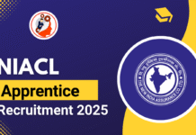 NIACL Apprentice Recruitment 2025 Notification PDF Out for 500 Vacancies NIACL Apprentice Recruitment 2025 Notification PDF Out